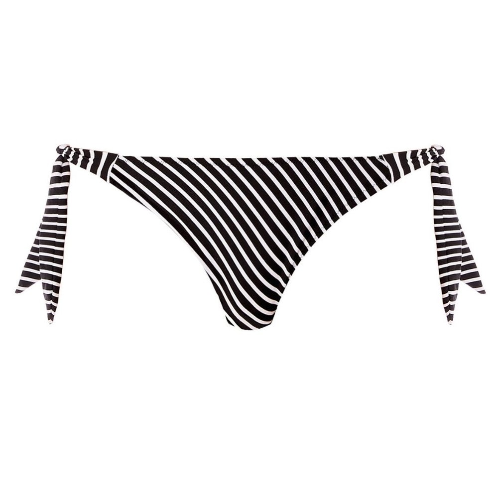 NWT Freya Beach Hut Rio Scarf Tie Bikini Brief - Black - S & M